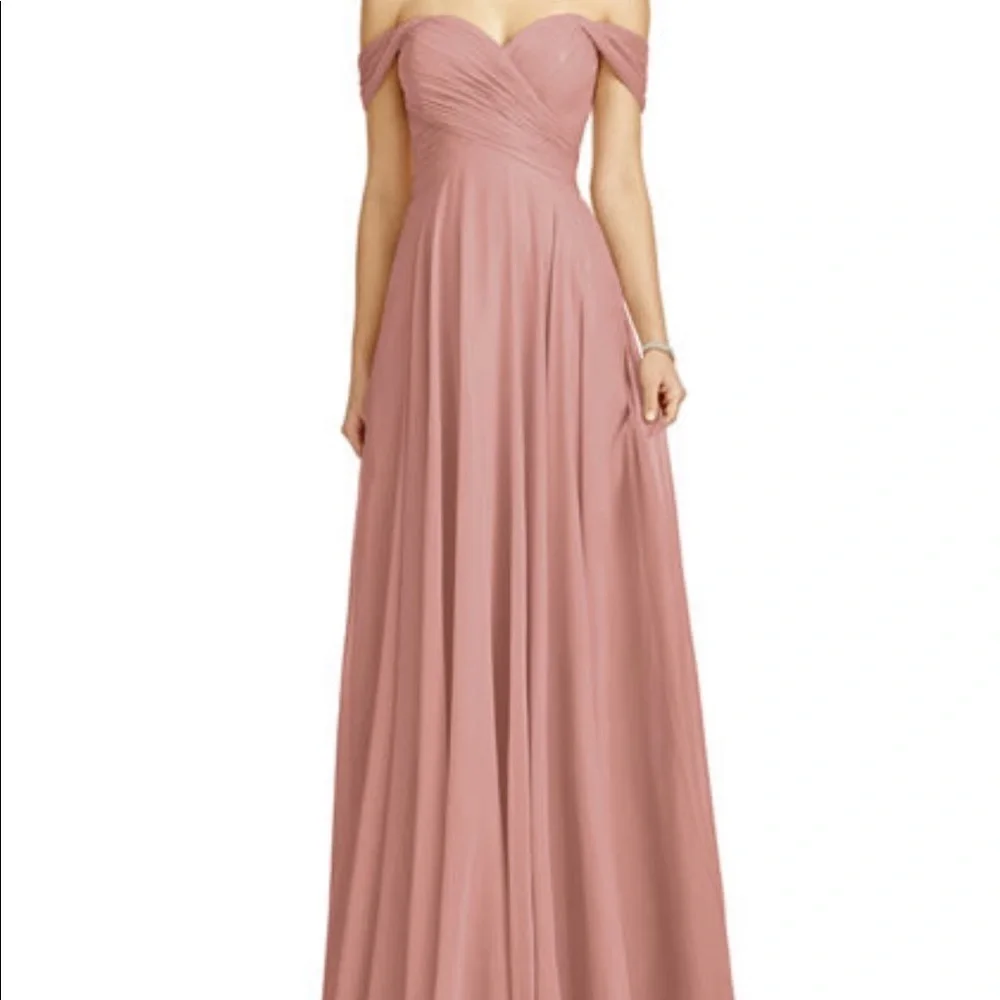 Dessy Collection Dress 2970 Chiffon Sweetheart Maxi‎ Bridesmaid Dress
